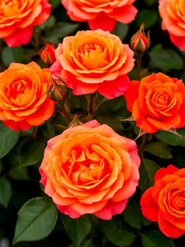 Роза миниатюрная Оранж Джувел (Orange Juwel)