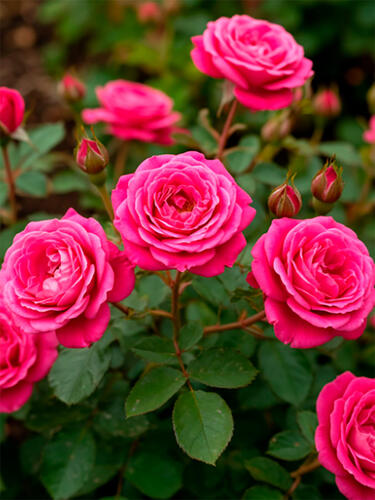 Роза миниатюрная Малиновая