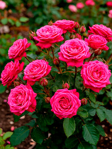 Роза миниатюрная Малиновая