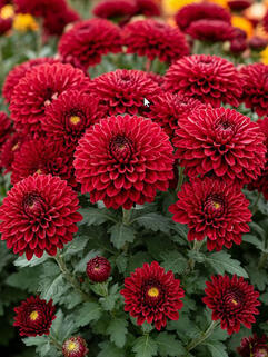 Хризантема мультифлора Meridian Dark Red (Меридиан Дарк Ред)