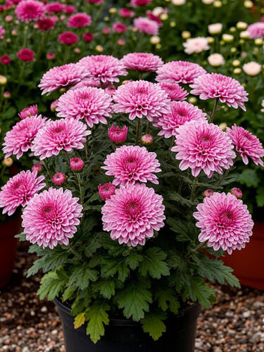 Хризантема мультифлора Дастина Пинк