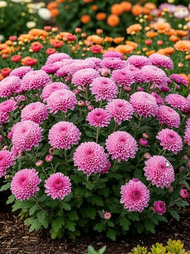 Хризантема мультифлора Дастина Пинк