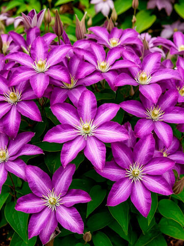 Клематис Little Bas (Литтл Бас) 3 группа