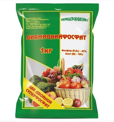 Удобрение Диаммонийфосфат (двойной суперфосфат) 1кг