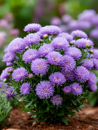 Астра новобельгийская Showmaker  Lavender ( Шоумейкер Лавандер) 