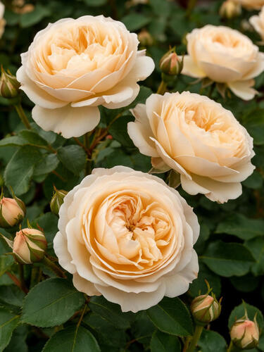 Роза шраб Шампань Рококо (Champagne Rokoko)