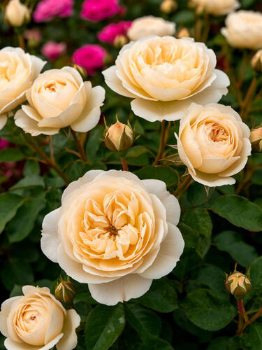 Роза шраб Шампань Рококо (Champagne Rokoko)