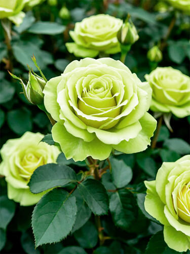 Роза спрей Грин Глоу (Green Glow)