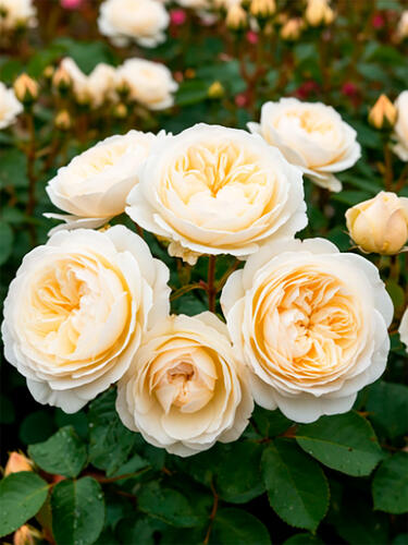 Роза английская кустовая Клэр Остин (Claire Austin)