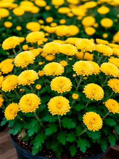 Хризантема мультифлора Sanbeam Golden (Санбим Голден)